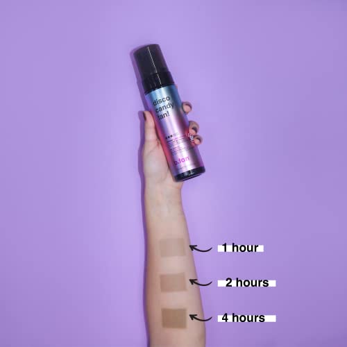 Dark Self Tanner Kit with Candy Scent - 1 Hour Sunless Mousse, Vegan & Transfer-Resistant