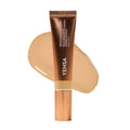 YENSA Skin on Skin BC Foundation Makeup - CC Cream, BB Cream & Full Coverage Foundation-In-One - Buildable, Radiant Finish with SPF 40, Hyaluronic Acid, Peptides & 8 SuperBlacks - Medium Warm (1 oz)