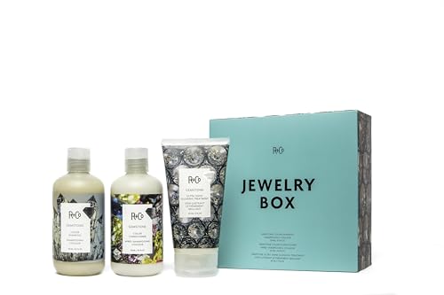 Hair Care Gift Set - Color-Protecting Shampoo, Conditioner & Glossing Treatment