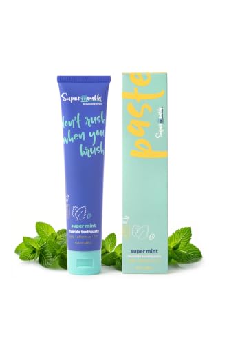 Mint Toothpaste with Nano Hydroxyapatite 4.5oz - Sensitive Teeth & Enamel Support - SuperMouth Variation of THIS listing