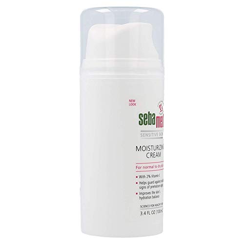 SEBAMED Moisturizing Face Cream with Pump 3.4oz for Sensitive Skin, Hypoallergenic & pH 5.5