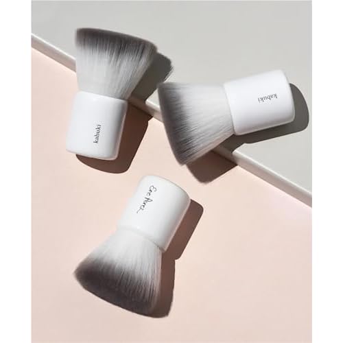 Ere Perez - Natural Eco Vegan Kabuki Makeup Brush | Multipurpose For Powder + Cream | Vegan Nylon Bristles, Cruelty-Free, Clean Beauty