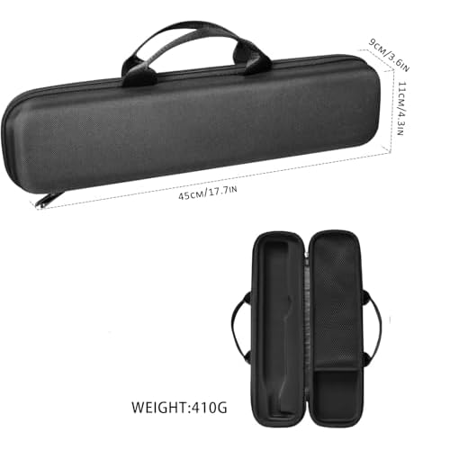 Travel Carrying Case Compatible with Dyson Airstrait/Hair Straightener, Airstrait HT01 Accessories Tools Hard Case, Waterproof Storage Bag - Black (Black)