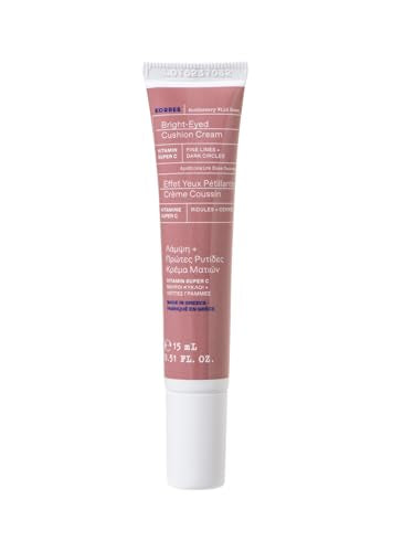 Korres Wild Rose Eye Cream for Dark Circles & Puffiness – Hydrating, Youthful Glow