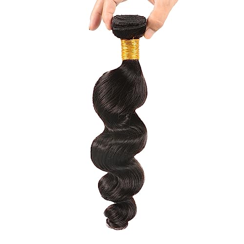 Brazilian Virgin Loose Wave Hair Extensions - 12 Inch Short Human Hair Bundles