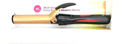 Professional Ceramic Curling Iron 1 Inch - Adjustable Heat, Dual Voltage
