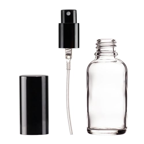 YIZHAO 30ml Clear Glass Spray Bottles 24 Pcs with Fine Mist Refillable Travel Essential Oil Perfume