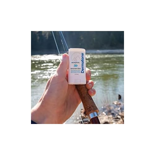 Dermatone Mineral Sunscreen Stick SPF 50 Zinc Oxide | Sunscreen Stick for Face and Body, Broad Spectrum UVA/UVB, Reef Safe, Moisturizing, Water Resistant (80 min), Fragrance Free, 0.5 oz