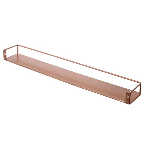 MyGift Modern Copper Metal Wall Mounted Display Racks, Set of 3