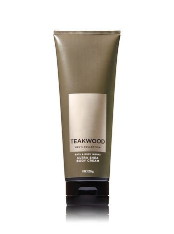 Bath & Body Works Teakwood Body Spray, Cream & Body Wash Set