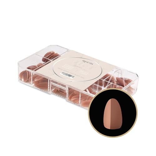 Apres Neutrals Gel-X Imani Box Of Nail Tips, 11 Sizes 00-9, Soft Gel Tip Box (150pcs) (Natural Almond Extra Short, 150)