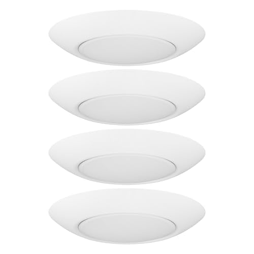 7.5-Inch Dimmable LED Disk Lights 5CCT Surface Mount 4-Pack