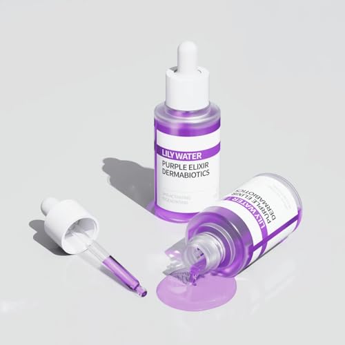 Lily Water Purple Elixir Dermabiotics Serum ? Brightening & Radiance Booster, Probiotic Essence for Dewy Glow Skin (45ml / 1.52 fl. oz)