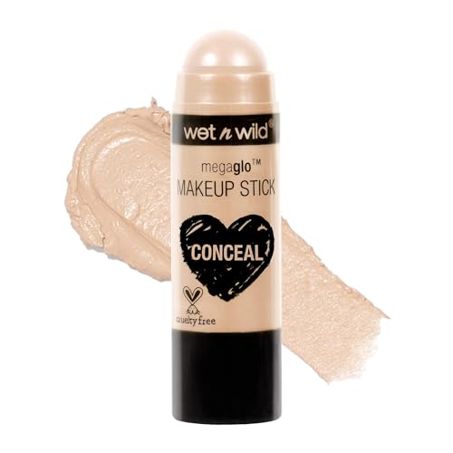 wet n wild MegaGlo Conceal and Contour Neutral Follow Your Bisque,1 Ounce and Nude For Thought Makeup Sticks Bundle