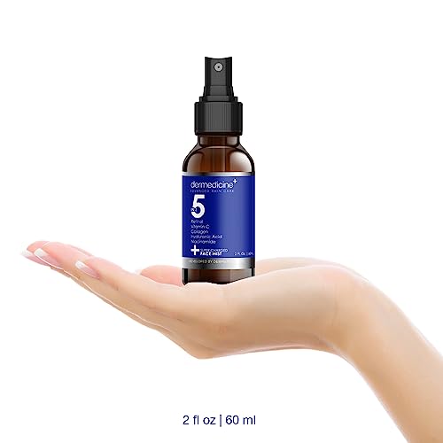 5 in 1 Face Mist with Retinol Vitamin C Collagen - 2 fl oz – Hydrating Toner & Brightening Spray