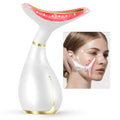 Ms.W White 3-in-1 Red Light Facial Massager for Face & Neck – LED, Thermal & Vibration