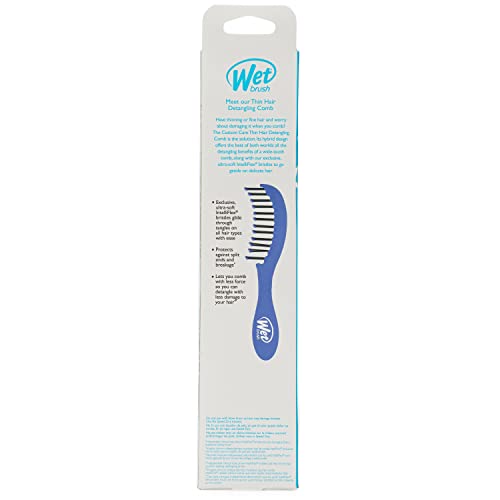 Wet Brush Custom Care Thin Hair Detangling Comb Purple