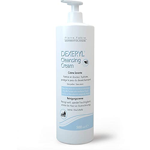 Dexeryl Cleansing Cream 500ml - Gentle Facial Skin Care for Sensitive Skin