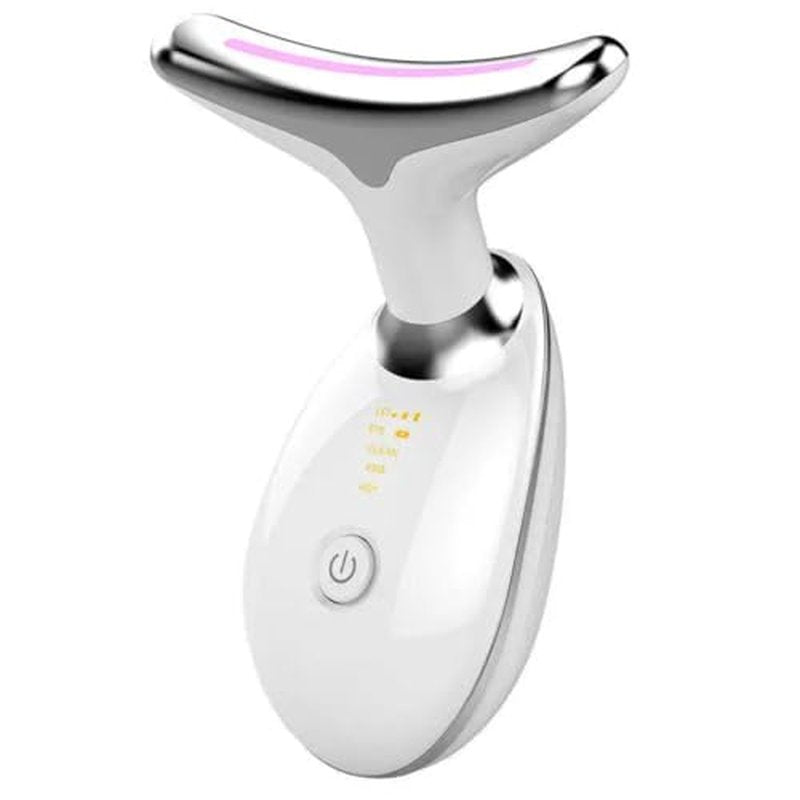 7-Color LED Electric Facial Massager, Heated Beauty Tool for Face and Neck, Relaxing Skincare Device for Home Use