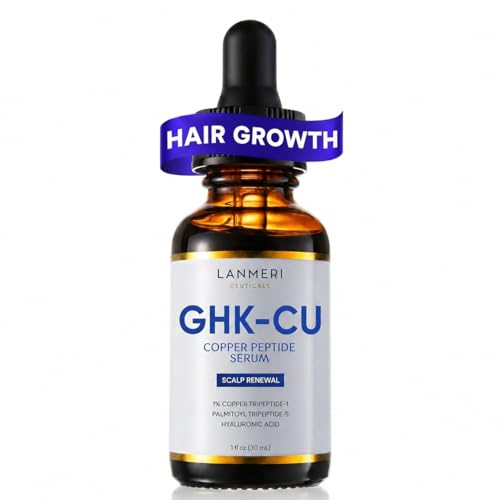 1-Pack GHK-Cu Copper Peptide Hair Growth Serum for Thinning Hair – Scalp Renewal