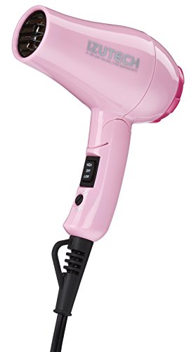 Mini Foldable Travel Hair Dryer - Dual-Voltage 1200W, Pink, Lightweight & Portable