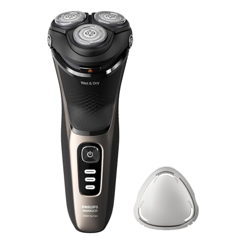 Philips Norelco CareTouch Electric Shaver Latest Version Ash Gold - Wet & Dry