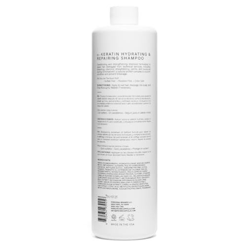 PETER COPPOLA Hydrating & Repairing Sulfate-Free Shampoo - 24 Fl Oz, Nourishing Hair Care