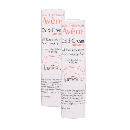 Avène Cold Cream Nourishing Lip Balm 0.1oz Pack of 2 - Hydrating & Soothing
