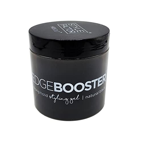 Strong Hold Hair Gel with Darkening Effect - Natural Black, 16.9 Oz