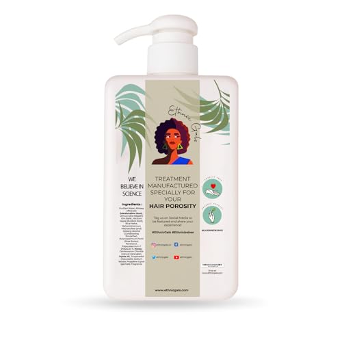 Ethnic Gals High Porosity Leave-In Conditioner with Shea Butter & Aloe - Moisturizing Curl Hydration for Natural Hair - 9.5 fl oz