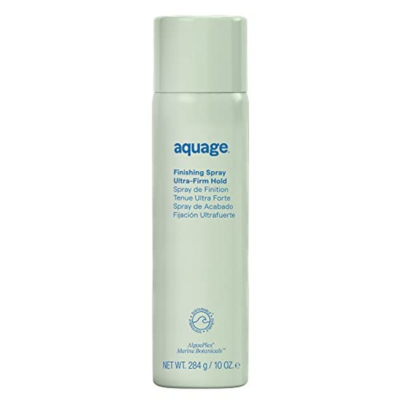 AQUAGE Finishing Spray, Firm Hold Hairspray, Delivers Humidity Resistance and Lasting Style Retention with Max Shine LOW VOC, 10 oz