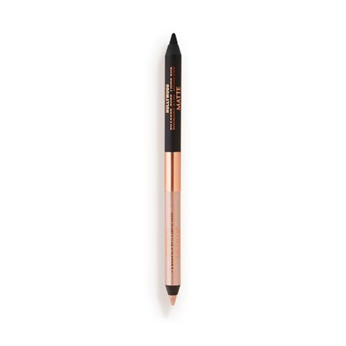 Dual-Ended Metallic & Matte Eyeliner Pencil for Precise Eye Definition