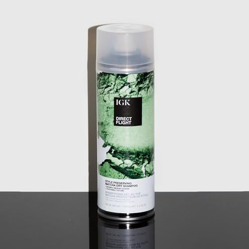 IGK Direct Flight Matcha Dry Shampoo Full Size No White Residue Hair Refresh