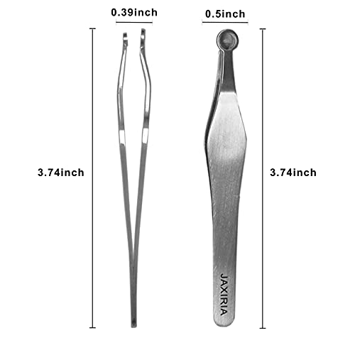 Nasal Clippers for Men/Women - Nasal Hair Trimmer - Universal Nose & Ear Hair Trimming Tweezers - Facial Manual Clippers (1 Pack Stainless Steel)