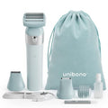 3-in-1 Electric Razor for Women,Dual-Foil Electric Shaver for Woman Face,Legs,Armpit,Rechargeable Bikini Trimmer,3-,Intimate Shaver with Illumination,Public Hair Trimmer Women (Light Blue)