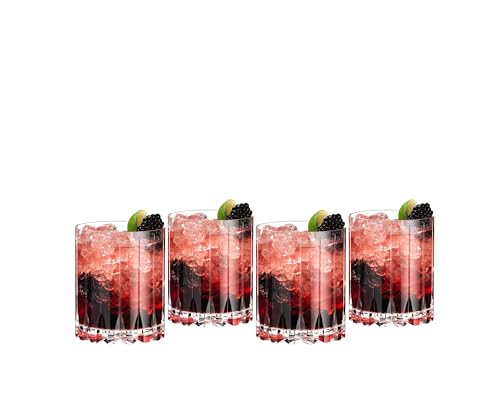 Riedel Double Rocks Glass Set of 4 - Drink Specific Crystal Cocktail Glassware