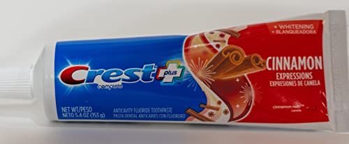 Crest Plus Complete + Whitening Cinnamon Rush Toothpaste 5.4 oz Pack of 4 - Adult Oral Care