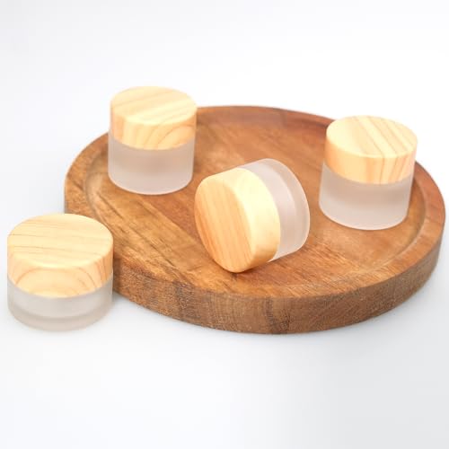 30g Glass Cosmetic Containers Set - 32 Frosted Jars with Leakproof Lids for Makeup & Skincare - Variation of 30 Gram / 32