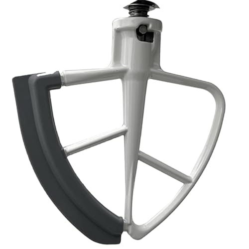 Bright Replacement Glass Mixer Bowl with Lid & Attachments Set for KitchenAid 4.5-5 Qt