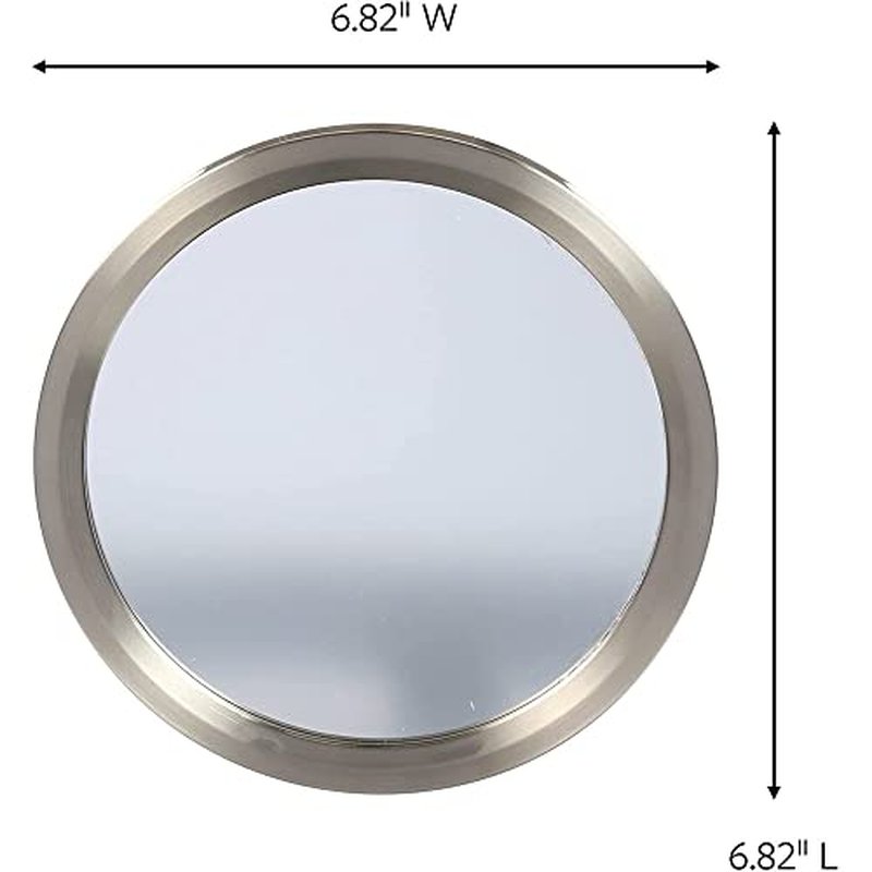 Command Bath Mirror, 2-Pack of 1 Mirror and 2 Water-Resistant Strips, Damage Free Bathroom Organization