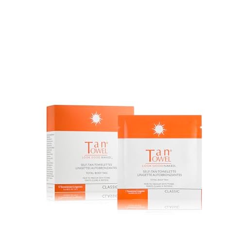 Tan Towel Tan Towel Full Body Classic 5 Pack, 0.5 FL OZ Each