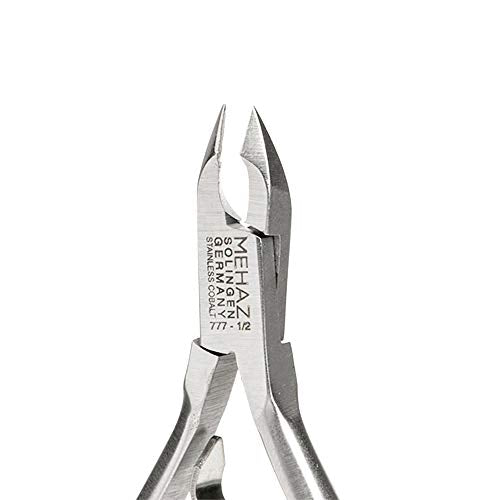 Mehaz Cuticle Nipper 777 - 4 Inch Handle, Stainless Steel Cobalt, Precision Manicure Tool