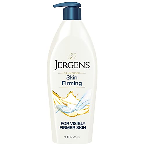 Jergens Skin Firming Body Lotion for Dry to Extra Dry Skin & Hand and Body Lotion, Pure Shea Butter Deep Conditioning Body Moisturizer, Dermatologist Tested, 26.5 oz