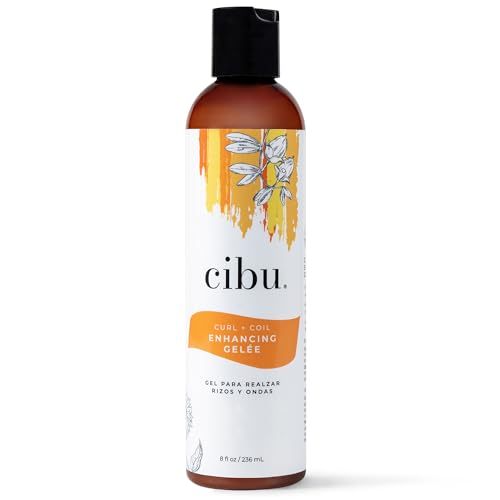 Curl + Coil Enhancing Gelée - Lightweight Curl Defining Gel with Argan, Jojoba & Sunflower Oil, 8 Fl Oz - Variation of THIS listing