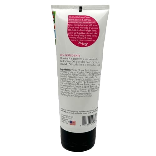 SoCozy Curl Defining Cream (5 Fl Oz) Kids Curl Cream for Curly Hair, Adds Definition, Shine & Bounce, Hair Cream for Wavy, Coily and Curly Hair, Enriched with Vitamins, Castor Seed, & Avocado Oil