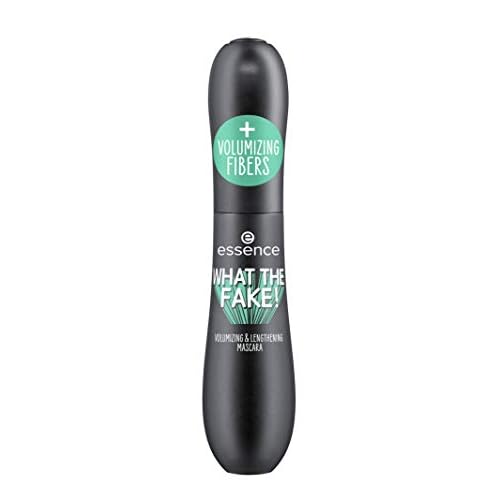 essence | What the Fake! Volumizing & Lengthening Fiber Mascara | Paraben Free | Cruelty Free (Pack of 2)