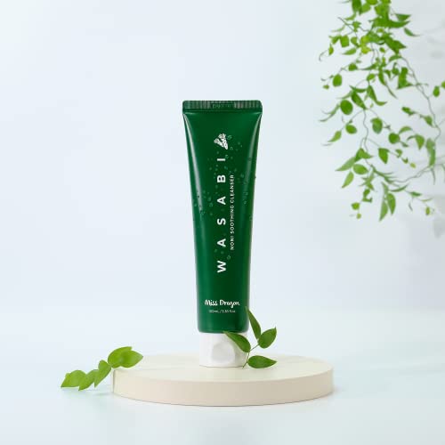 miss dragon Wasabi Noni Soothing Cleanser (3.38 fl.oz.) ? pH 5.5 Gentle Gel Cleanser for Sensitive & Oily Skin, Vegan Korean Facial Cleanser