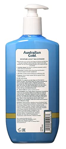 Australian Gold Moist Lock Tan Extender Pump 16oz Pack of 6 - Moisturizes & Retains Tan
