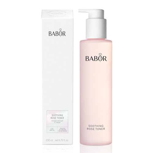 BABOR Soothing Rose Toner, Hydrating Rose Water Essence, Alcohol-Free Toner, Calms & Soothes Sensitive Skin, Deep Hydration & Moisture for Radiant Complexion, 6.7 oz