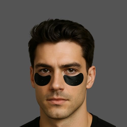 Men Pen Eye Revival Duo Caffeine Roller & Peptide Patches for Puffiness Dark Circles